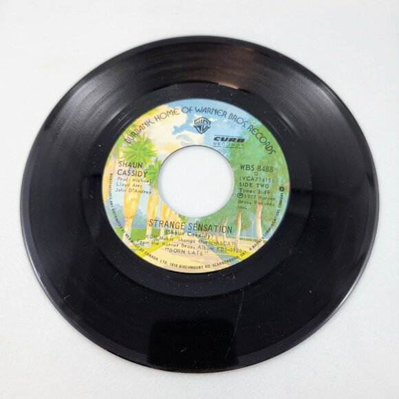 Shaun Cassidy Record 7” 45 RPM Hey Deanie And Strange Sensation Untested As Is - Picture 2 of 2